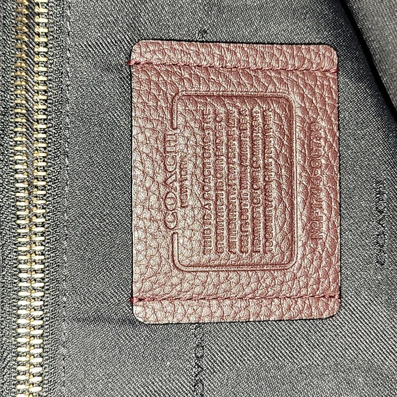 Coach Vintage  Manhattan Bike Messenger Shoulder Bag Bordeaux - Picture 8 of 9